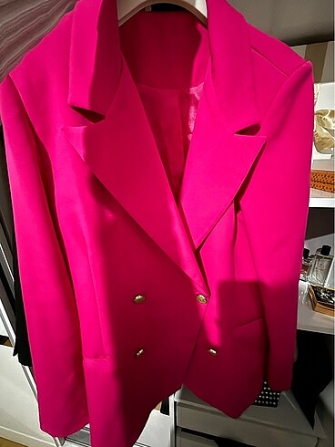 Pembe blazer - Görsel 4