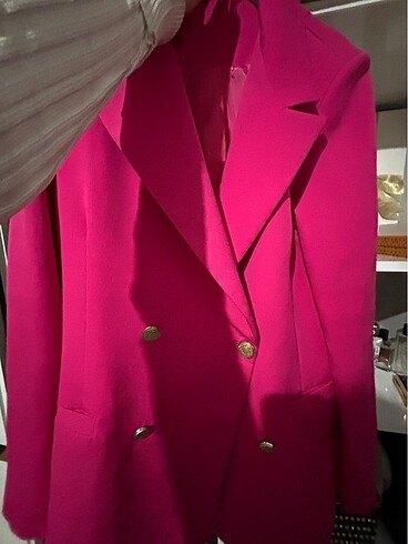Pembe blazer - Görsel 5