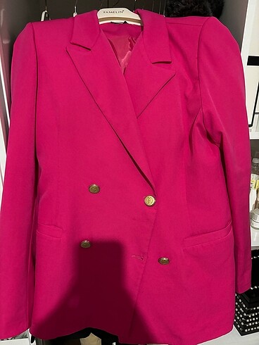 Pembe blazer - Görsel 6