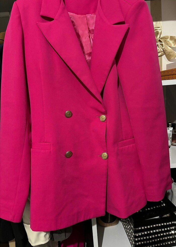 Pembe blazer - Görsel 3
