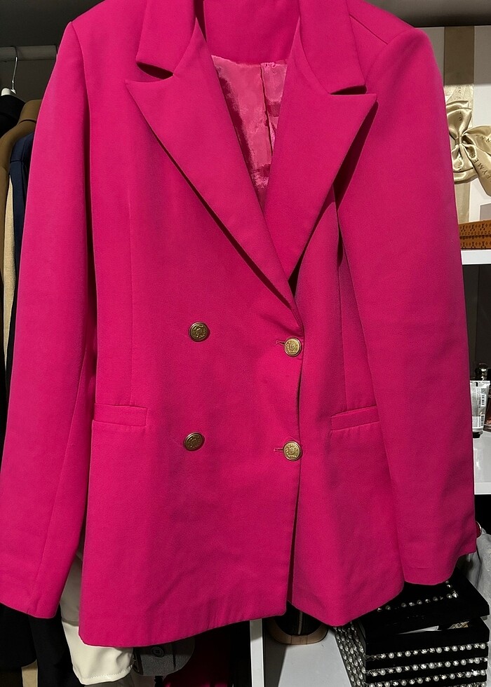 Pembe blazer - Görsel 2