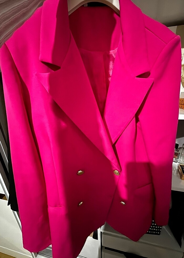 Pembe blazer - Görsel 4