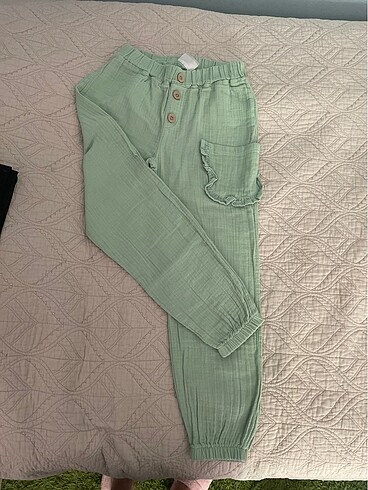 Mint yeşili müslin pantolon
