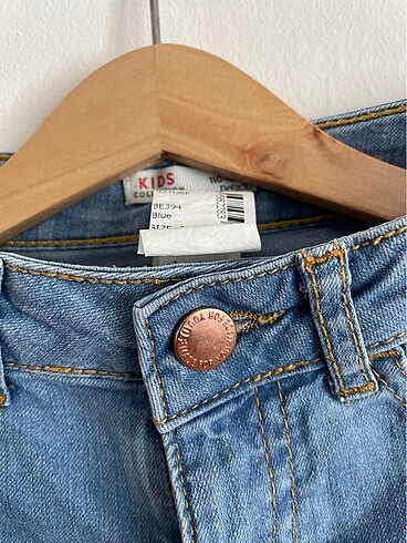 5 Yaş Beden Beli lastikli esnek jean şort