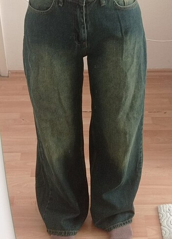 40 Beden çeşitli Renk Wide Leg Jean