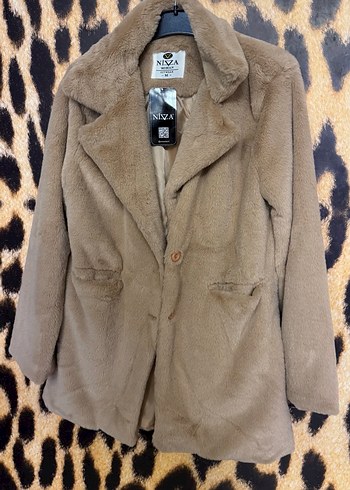 Açık Kahve Kadın Suni Kürk Ceket - Görsel 2