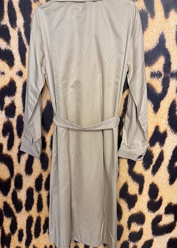 Kadın Bej Uzun Trençkot - Görsel 2