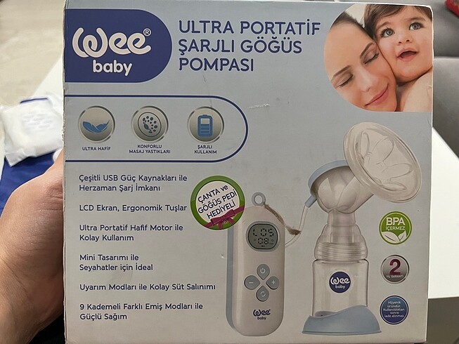 Beden Renk Şarjlı göğüs pompası portatif wee baby