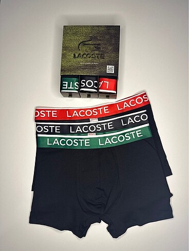 Lacoste Premium Kalite 3?Lü Erkek Boxer