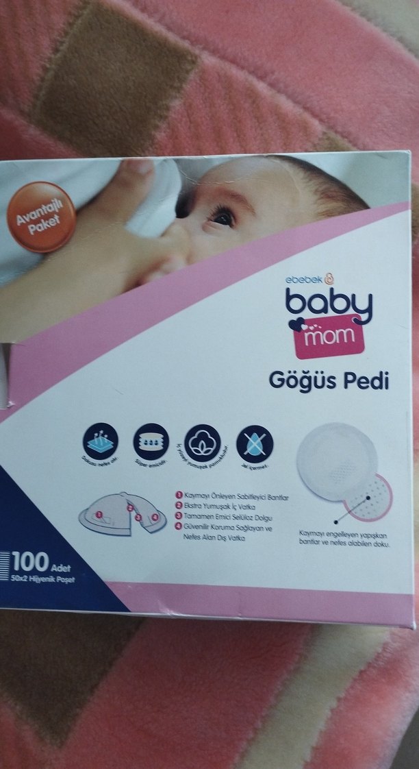 Pastel Pembe Göğüs Pedi 50 adet vardır - Görsel 2