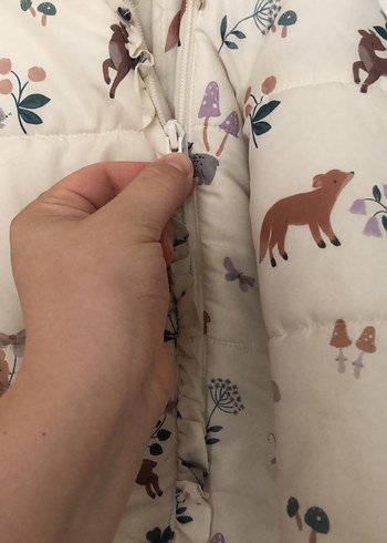 Bebek Kız Beyaz Desenli Tulum londradan geldi orjinal George - Görsel 4