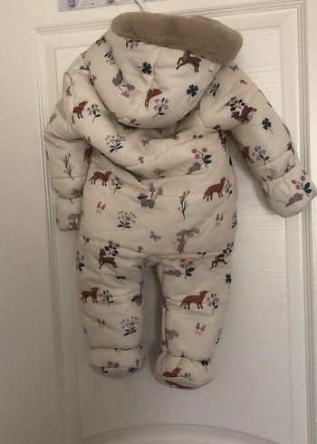 Bebek Kız Beyaz Desenli Tulum londradan geldi orjinal George - Görsel 2