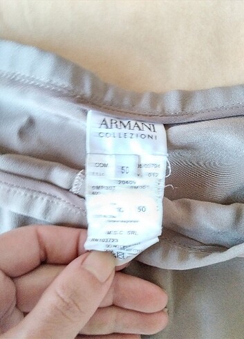 Armani Collezioni Armani Collezioni Orjinal İpek Pantolon 