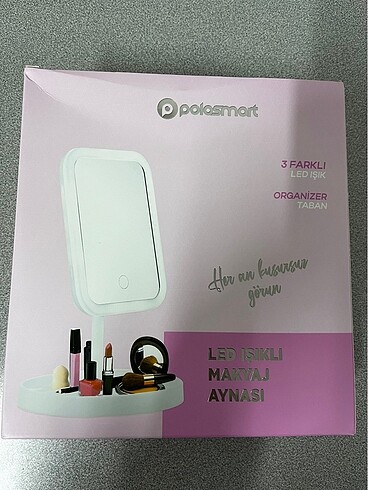 hem organizer hem led ayna