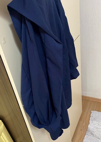 Kadın Lacivert Salaş Uzun Kollu Bluz - Görsel 2