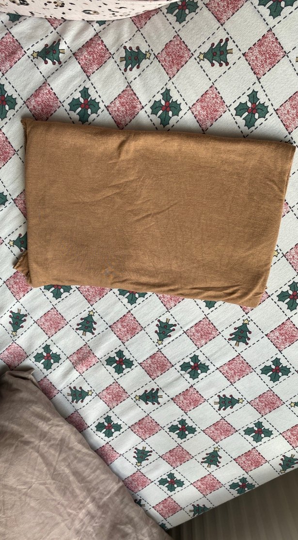 Penye açık Kahverengi Kadın Şal - Görsel 2