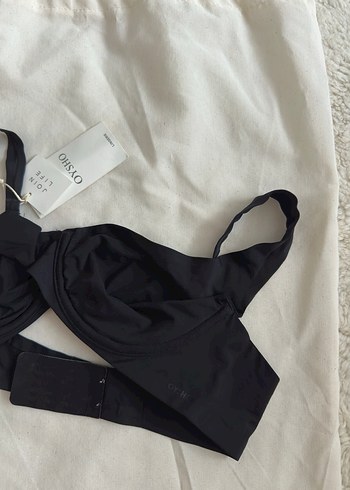 Siyah Minimalist Midi Sütyen - Görsel 3