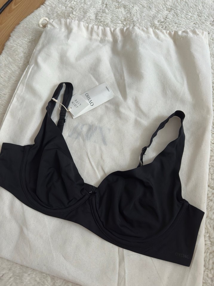 Siyah Minimalist Midi Sütyen - Görsel 2