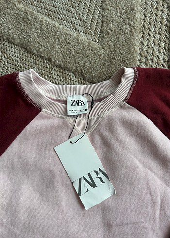 Zara Bordo Renkli Sweatshirt