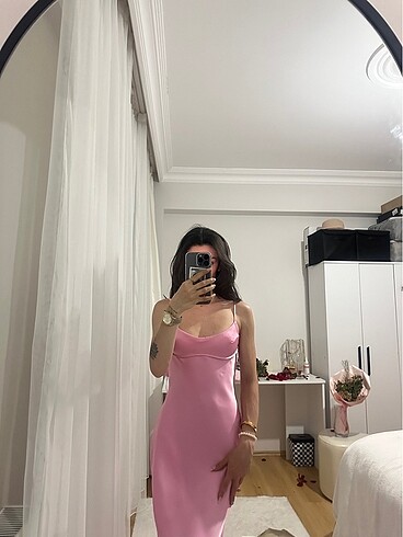 s Beden pembe Renk Zara pembe elbise