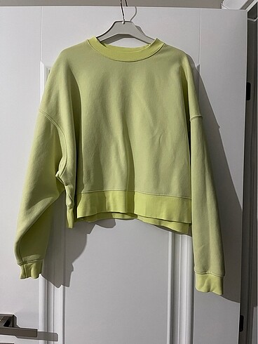 Zara açık yeşil sweatshirt
