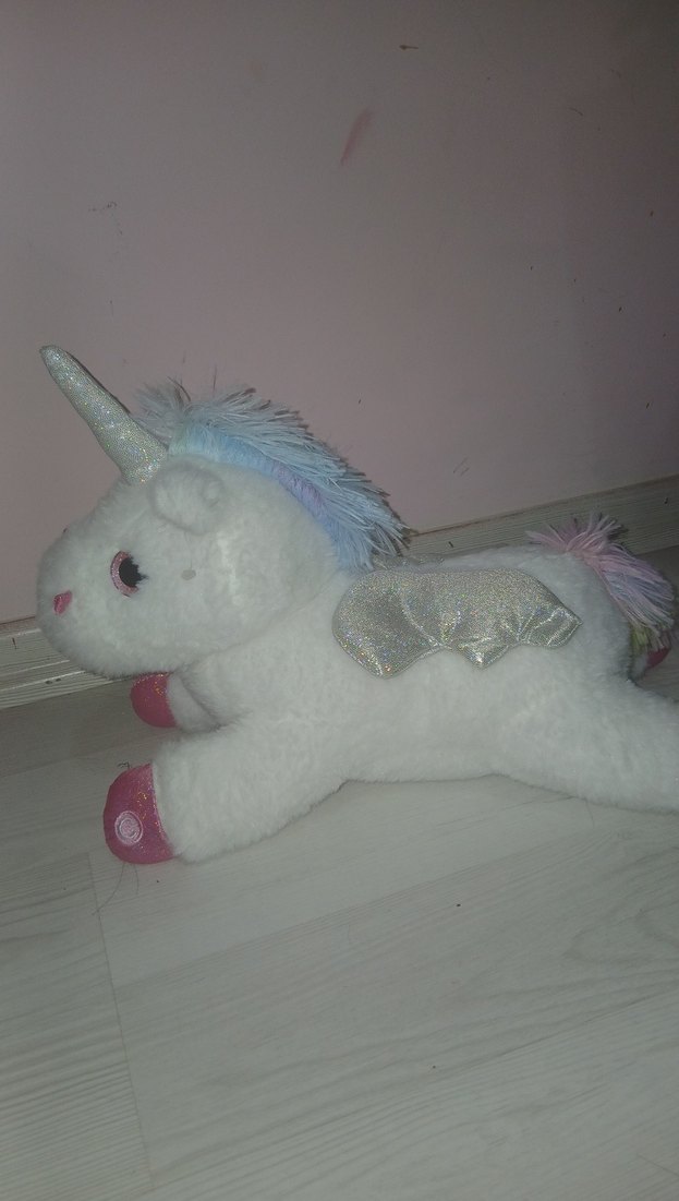 Beyaz Peluş Unicorn Oyuncak my little pony - Görsel 2