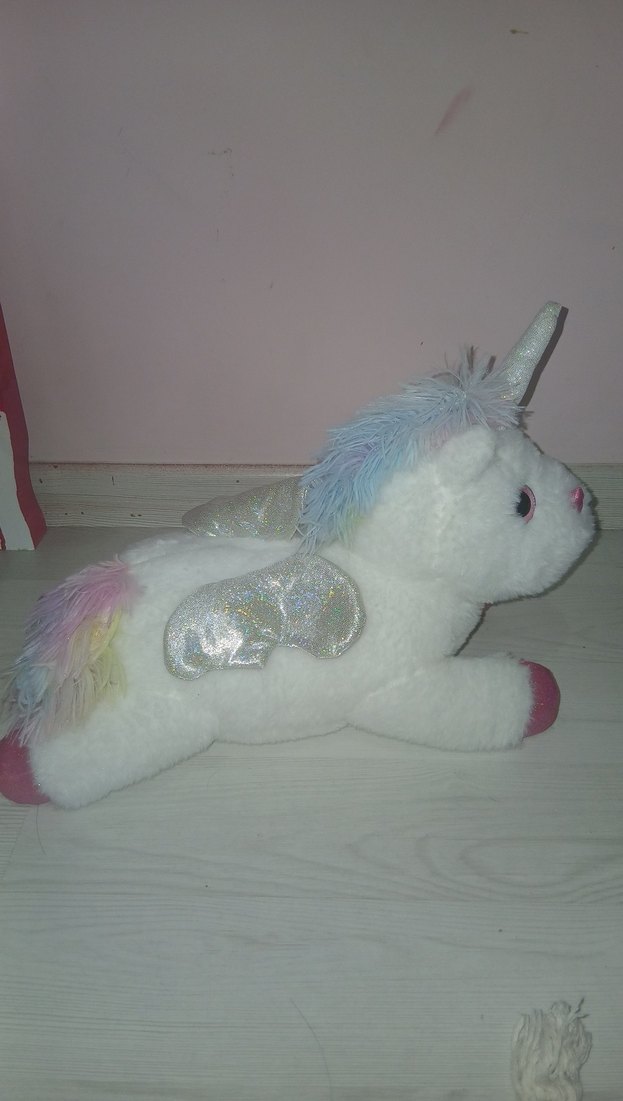 Beyaz Peluş Unicorn Oyuncak my little pony - Görsel 4