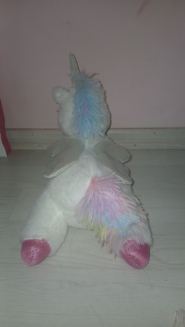 Beyaz Peluş Unicorn Oyuncak my little pony - Görsel 3