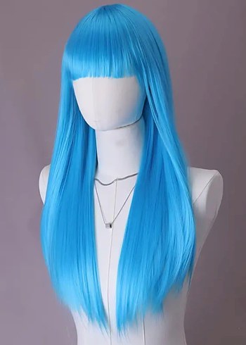 mavi cosplay peruk - Görsel 2