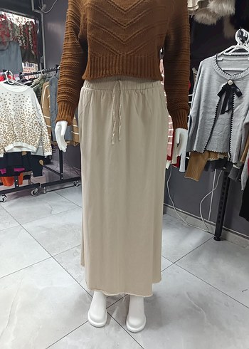 Bohem Tarz Yüksek Yakalı Örgü Kahverengi Kazak - Görsel 4