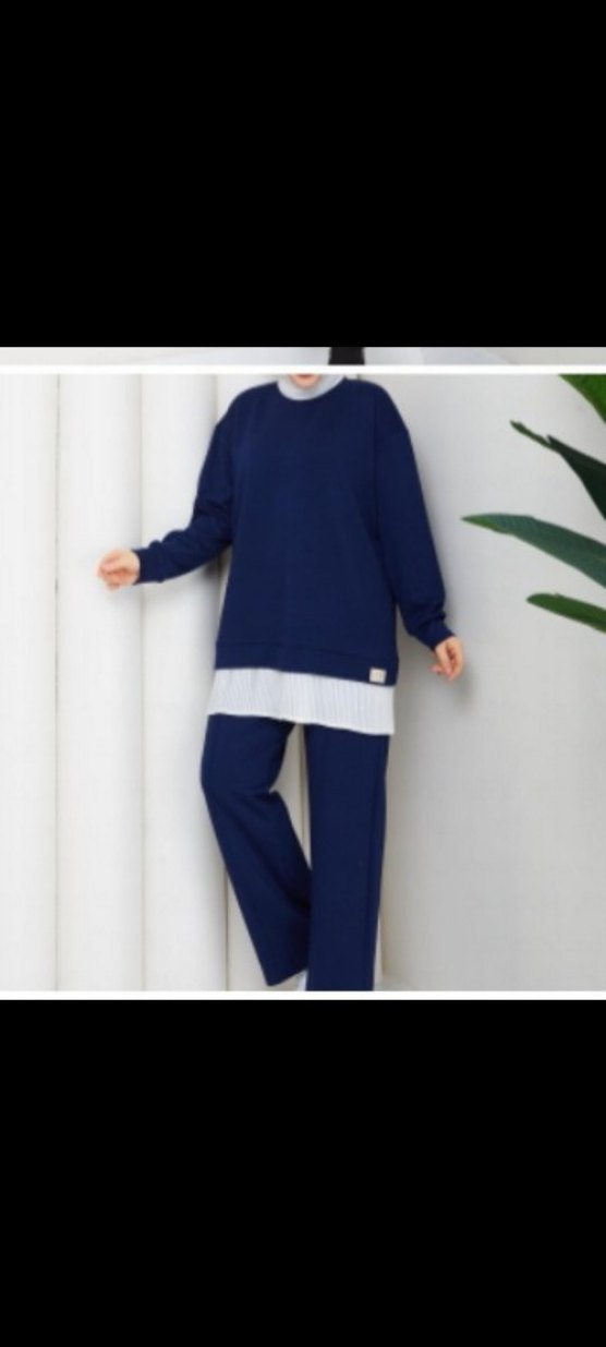 Lacivert Kadın Regular Fit Takım - Görsel 2