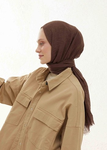 Diğer Fresh scarf Çikolata Kahverengi Bürümcük Kadın Şal