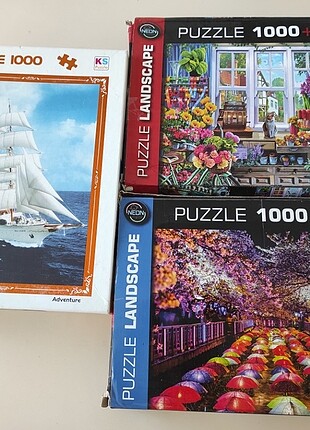5 adet 1000 parça puzzle