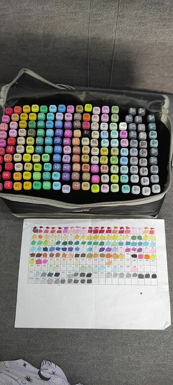 Touch marka 168 renk marker seti