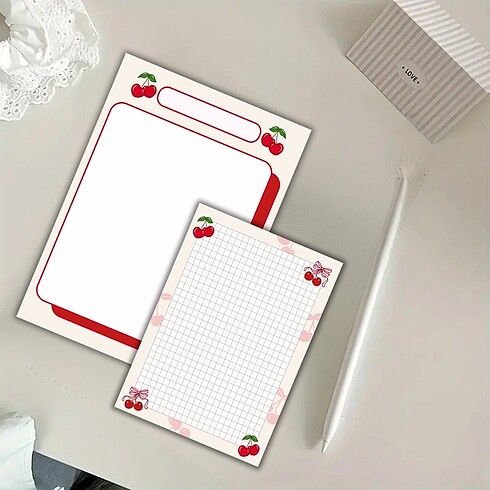 Kiraz Temalı Notepad Set
