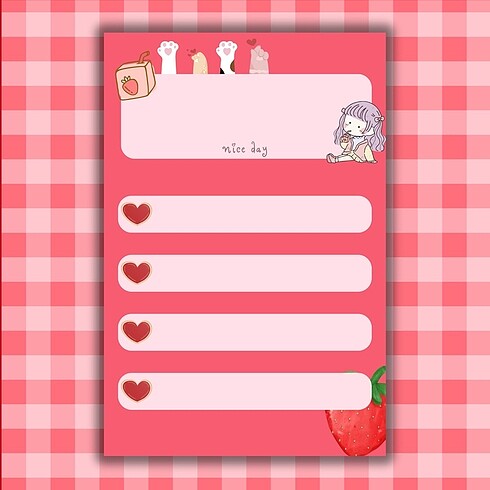 Kawaii Tasarım Bloknot
