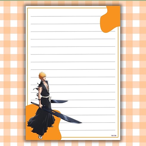 Kurosaki İchigo Tasarımlı Notepad Set