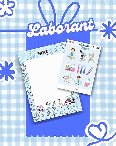 Laborant Notepad&Sticker Set