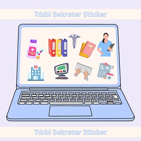 Tıbbi Sekreter Sticker