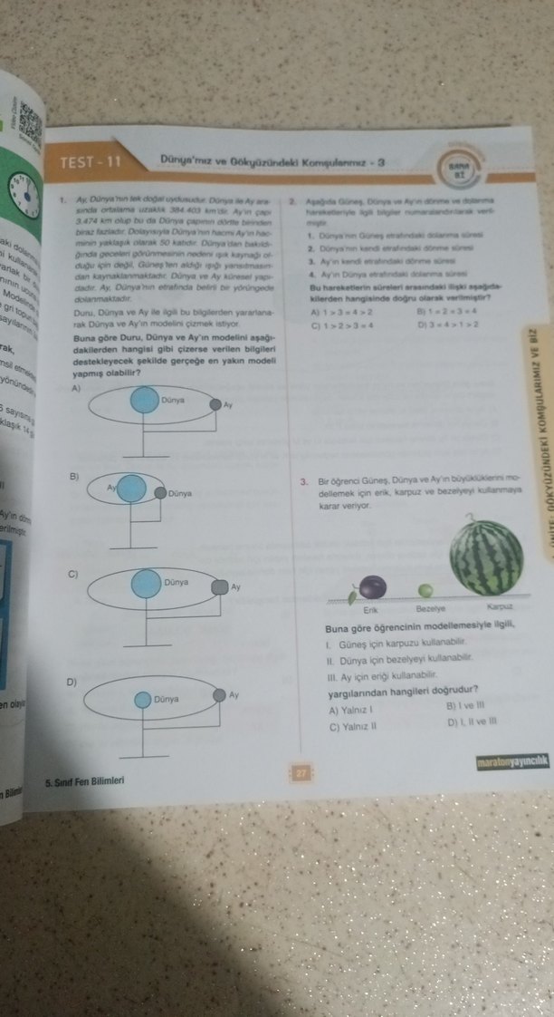 5. Sınıf Fen Bilimleri Soru Bankası - Banabi - Görsel 2