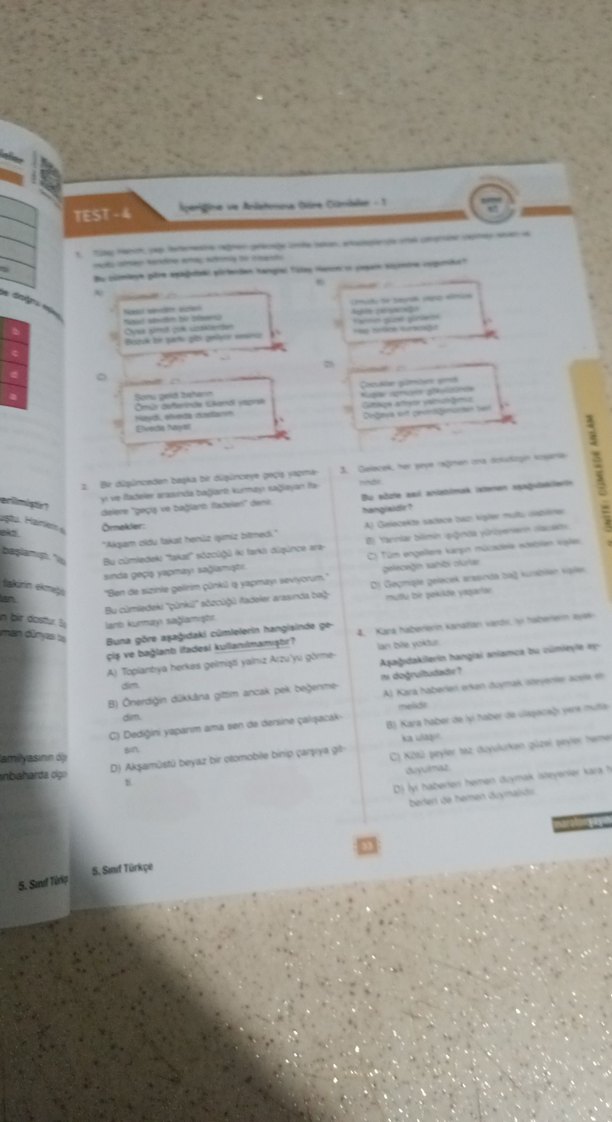 5. Sınıf Banabi Türkçe Soru Bankası - Görsel 2