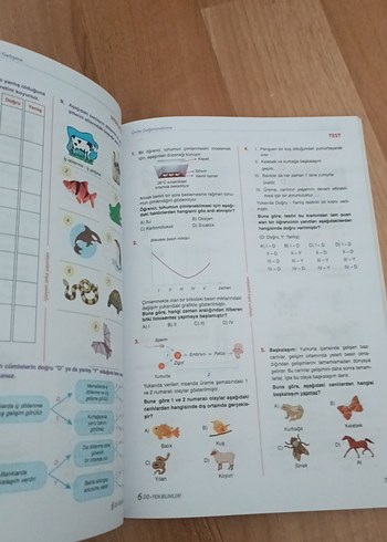 6. Sınıf Fen Bilimleri Soru Bankası - Görsel 2