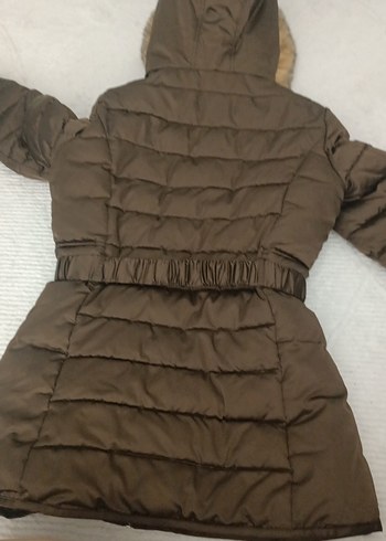 Kahverengi Kürklü Kadın Kışlık Mont - Görsel 5