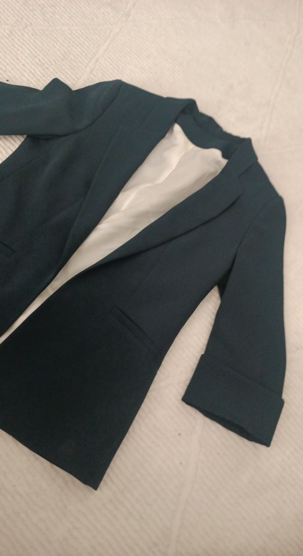 Lacivert Kadın Ofis Blazeri - Görsel 2