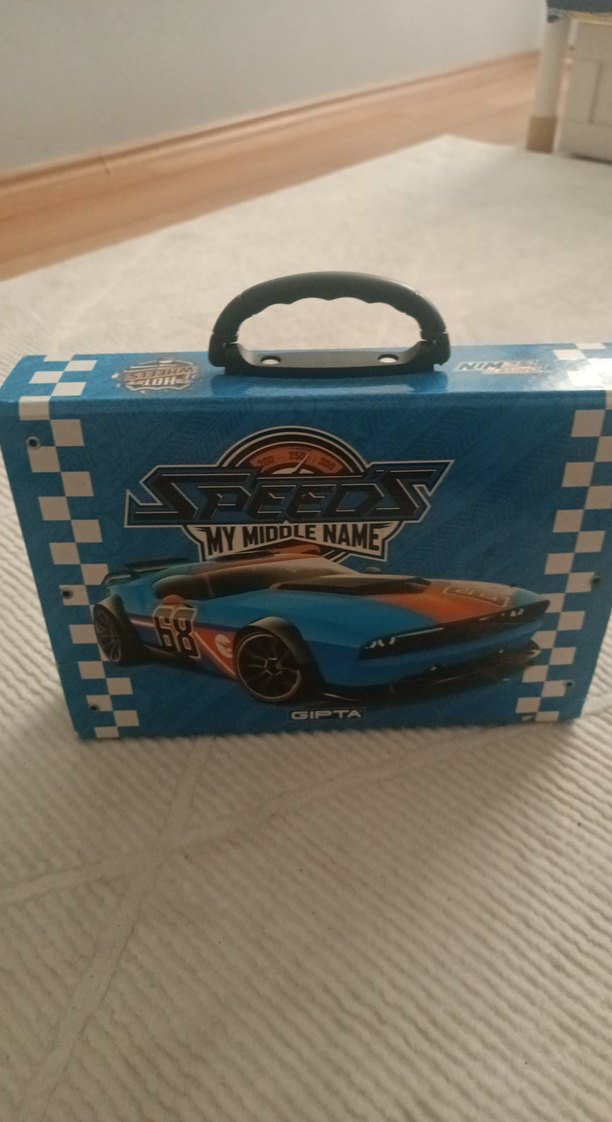 Parlak Mavi Hot Wheels Oyuncak Araba Kutusu - Görsel 4