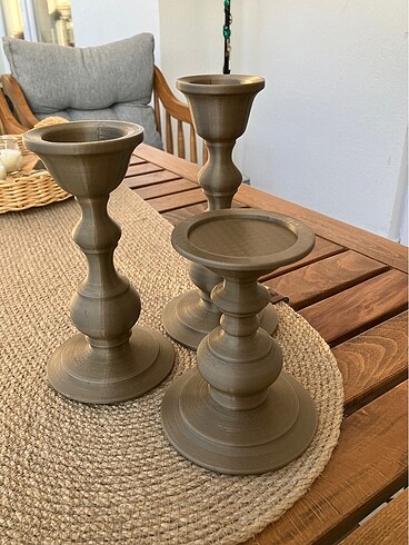 Diğer Büyük Boy Şamdan Set 14*19*21 cm yüks.