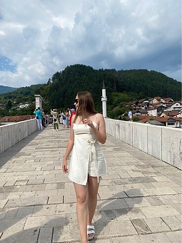 zara şort elbise - Görsel 2