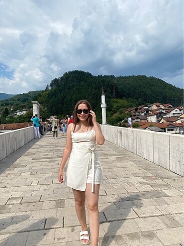 zara şort elbise - Görsel 3