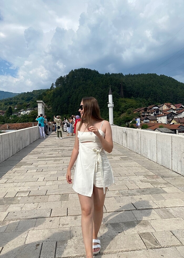 zara şort elbise - Görsel 2