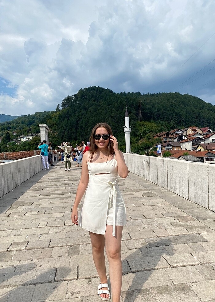 zara şort elbise - Görsel 3